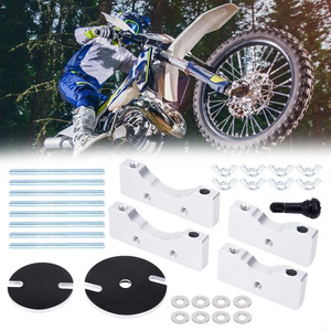Kit de réparation d'échappement pour moto tout-terrain Husqvarna TE 125 250, deux temps, en acier argenté, avec matériel de fixation, pièce de rechange - Product Image 3