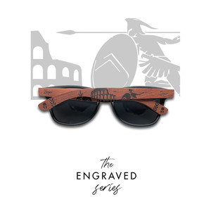 Occhiali da Sole in Legno Incisi Eyewood - Modello Gladiator - Product Image 1