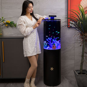 Akuarium Tangki Bentuk Oktagon Premium Mewah dari Akrilik & Plastik 50L dengan Remote Control untuk Akuarium Ikan Rumah - Product Image 5