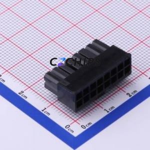 P3025-2*8-BK Housing (Wire-to-Board / Wire-to-Wire) P=3mm Connector ( Jack Structure: 2x8P )( Pitch: 3mm )( Row Spacing: 3mm ) - Product Image 2