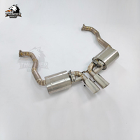 HT Kualitas Tinggi, Pas Sempurna untuk Porsche 718 Cayman, 981, 987 Titanium Catback Vacuum Valvetronic Muffler, dilengkapi dengan Ujung Knalpot Mengkilap