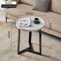 Table basse en bois massif de style moderne et luxueux, avec structure en acier, compacte, pour chambre à coucher, salle à manger, salon, meubles de maison J N