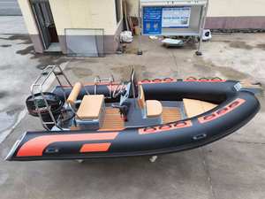 Zhenbo 4.3m RIB 430A, Material de PVC de 1.2mm, Bote Inflable Rígido con Cabina para Pesca, Bote para Buceo - Product Image 1