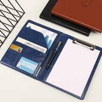 Carpeta de Negocios A5 al por Mayor, Organizador de Documentos de Cuero PU, Portafolio para Firmar Libros