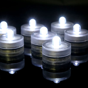 Photophore <span class=keywords><strong>submersible</strong></span> étanche CR2032 alimenté par batterie blanc froid <span class=keywords><strong>LED</strong></span> bougies submersibles pour événements centres de table de mariage - Product Image 3