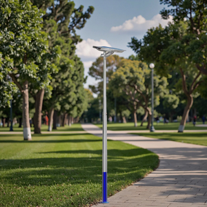 Lampadaire solaire LED étanche IP67 de 30W, 40W, 50W, adapté pour les routes et les parcs à thème, éclairage extérieur intégré pour jardin - Product Image 6