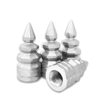 Capuchons de valve Schrader en alliage d'aluminium en forme d'arbre Hengtu, multicolores, universels, 32*13mm, pour voitures et motos