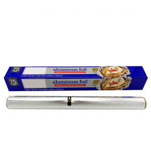 Nhà Bếp Sử Dụng Hộ Gia Đình Nhôm <span class=keywords><strong>Foil</strong></span> Giấy Rolls 75M 450Mm Cho Thực Phẩm Gói Thực Phẩm Đóng Gói - Product Image 1