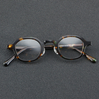 Lunettes rondes rétro faites à la main en acétate Monture Fashion Lunettes en acétate pour femmes
