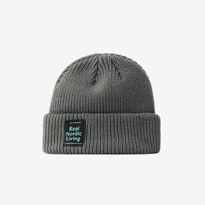 Invierno Popular imagen Color liso personalizado tejido etiqueta diseño superior acrílico térmico grueso ganchillo Unisex tejido Beanie común - Product Image 4