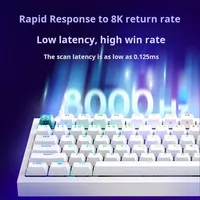 Clavier mécanique USB filaire G316, 98 touches, RGB, échangeables à chaud, clavier de jeu 8K pour PC, cadeau pour joueurs Valorant, Chine continentale