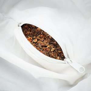 Cojín de Meditación Sedona Zafu en Forma de Media Luna, Relleno de Cáscara de Trigo Sarraceno, Funda 100% Algodón, con Asa de Transporte Resistente - Product Image 5