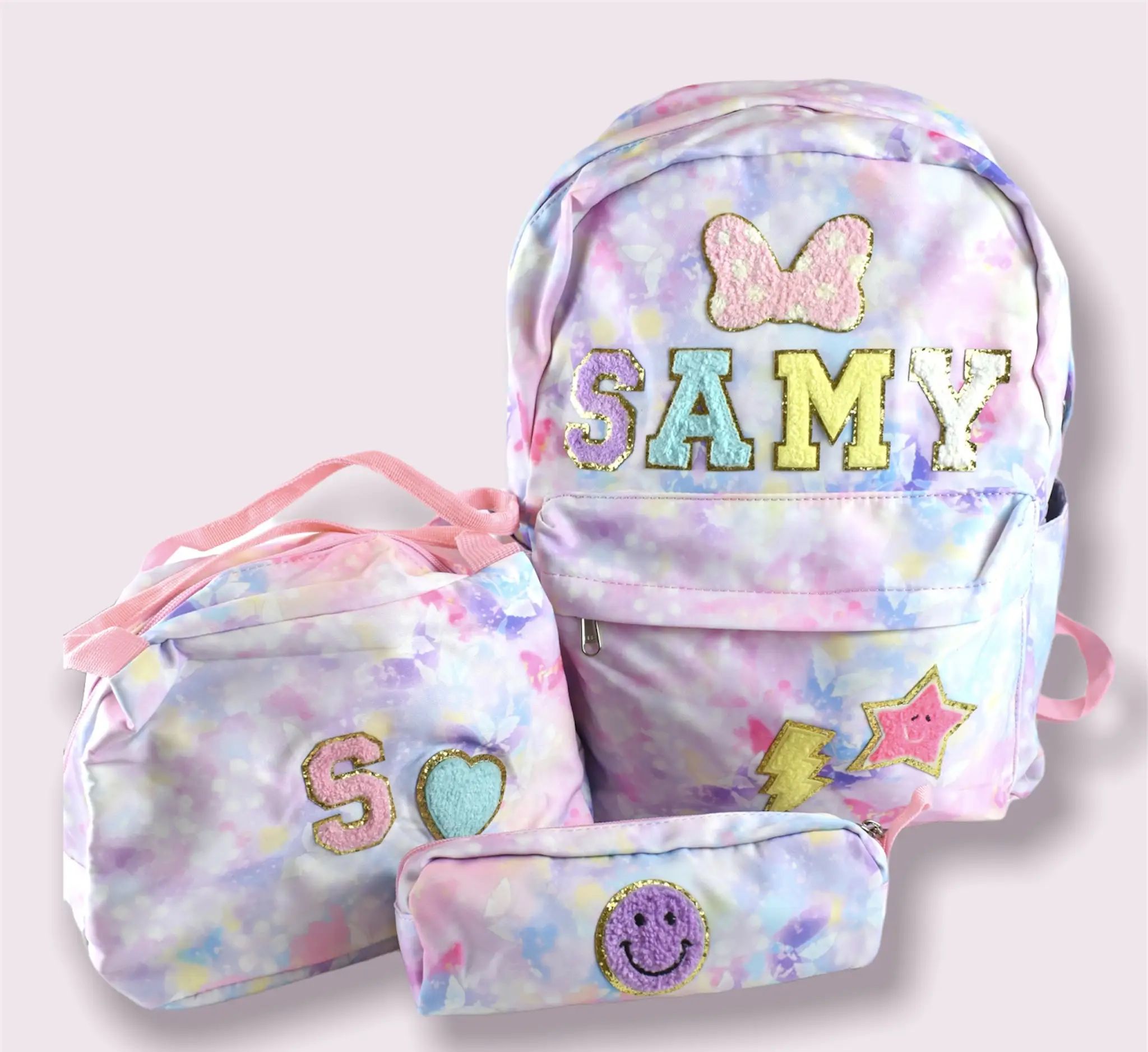 YIMYIK 2023 Factory Price Colorful Kids School Bags for Girls Waterproof Sweet Cute nylon Kids Backpack