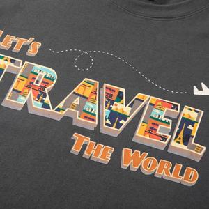 เสื้อยืดผ้าฝ้ายพิมพ์โลโก้ดิจิตอลหนาพิมพ์ลายดิจิทัล - Product Image 3