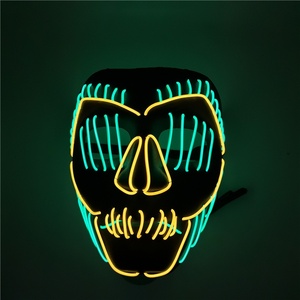 Máscara Luminosa LED de Fábrica con Diseño de Boca Fruncida para Disfraces de Pascua, Halloween, Escenarios y Estilo de Baile Callejero - Product Image 4