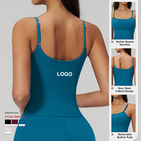 Tank Top Seamless Wanita Custom Logo OEM ODM, Cepat Kering, Bernapas, High Stretch, Slim Fit, untuk Olahraga Yoga dan Activewear