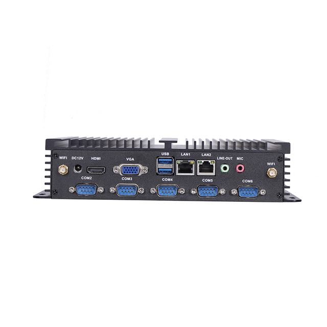 2026 Inter Smart IPC6000 Mini PC with Graphics Card Celeron J1900 Processor 100/1000M RJ45 LPT 2*WIFI Antenna Poles