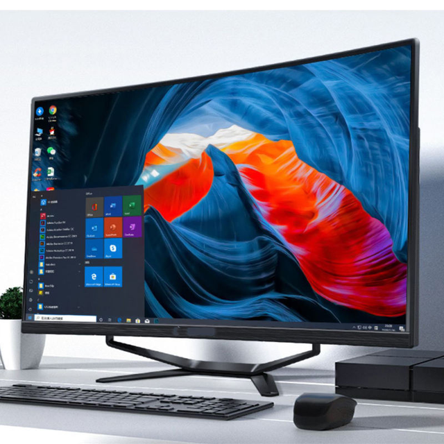 32" Core I7 Monoblock PC Gamer Desktop 1TB SSD 16GB Video Memory Intel I7 AIO Computer VGA USB LCD Display-New EU UK AU