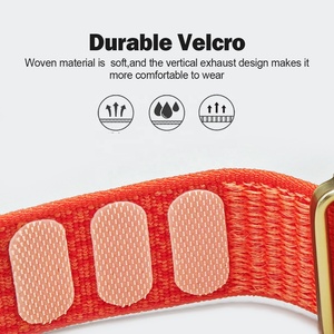 Correa de nailon al por mayor de fábrica para Polar Loop, correa deportiva elástica tejida de 24 mm con gancho y bucle de Velcro, banda de repuesto para bíceps - Product Image 5