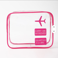 Sac de rangement transparent en PVC imprimé sur mesure pour literie, avec logo sérigraphié