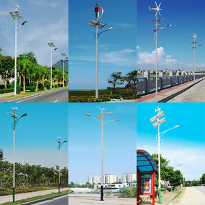 Lampadaire solaire LED en alliage d'aluminium, indice de protection IP66, lumière du jour 6000K, cellule solaire Poly-Si, télécommande, montage mural, garantie 10 ans - Product Image 5