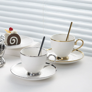 Custom-Made Modern keramik terbaru cangkir kopi dan piring Set kantor kombinasi bisnis cangkir teh dan piring piring untuk hadiah - Product Image 1