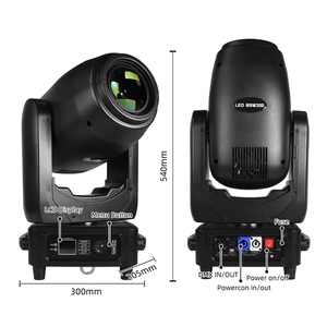 Equipo <span class=keywords><strong>de</strong></span> iluminación <span class=keywords><strong>de</strong></span> escenario LED profesional <span class=keywords><strong>de</strong></span> 300W, luz <span class=keywords><strong>de</strong></span> haz <span class=keywords><strong>de</strong></span> patrón <span class=keywords><strong>de</strong></span> cabeza móvil 3 en 1 para discotecas y bares <span class=keywords><strong>de</strong></span> DJ - Product Image 4