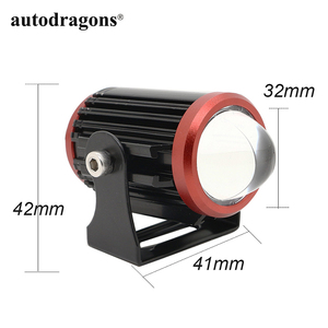 Autodragons 3570 Chip 20W 12V 3000K 6000K Mini phare LED bicolore pour moto - Product Image 5