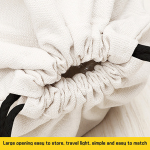 Eco-friendly Canvas <b>Drawstring</b> Pocket Outdoor Bag Canvas <b>Drawstring</b> Bag - Product Image 5