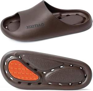 <span class=keywords><strong>Chaussons</strong></span> de douche XIXITIAO pour femmes et hommes, antidérapants, légers, en EVA, avec trous de drainage, pour dortoir universitaire - Product Image 1
