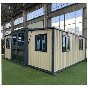 CGCH china suppliers custom 20ft 40ft expandable foldable container house prefab bedroom homes folding tiny fold out house