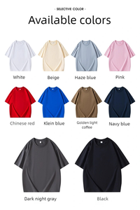 T-shirt <span class=keywords><strong>personnalisé</strong></span> avec logo, 260 g, lourd, ample, 100 % coton, style chinois, pour hommes, épaules tombantes, manches courtes, décontracté, unisexe - Product Image 4