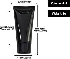 White PE Plastic Face Cleanser Cosmetic Bottle Cosmetic Plastic Tube for Cream Packaging - Product Image 2