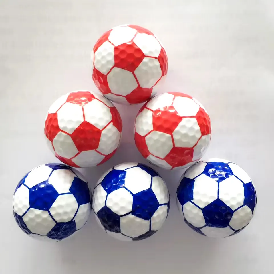 wholesale cheap gift ball custom printed design soccer printed golf ball