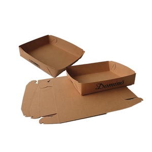 Bandeja desechable <span class=keywords><strong>de</strong></span> cartón Kraft para pescado y patatas fritas Green Treasure, bandeja <span class=keywords><strong>de</strong></span> papel para comida rápida con estampado personalizado <span class=keywords><strong>de</strong></span> <span class=keywords><strong>pollo</strong></span> frito para perritos calientes - Product Image 3