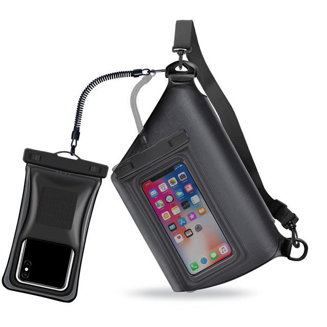Hotsale Mobile Phone Waterproof Bag and Waist Bag Set Floatable Waterproof Phone Pouch Crossbody Bag with Adjustable Strap