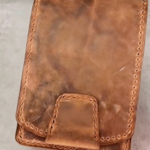 Boshiho Crazy Horse Leather <b>RFID</b> <b>Blocking</b> <b>Wallet</b> for Men Vintage Zipper Closure Multi Function Card Case - Product Image 3