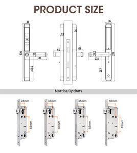 Serratura Intelligente Standard Europea <span class=keywords><strong>in</strong></span> Alluminio con Rete WiFi, App TTlock, Apertura con Impronta Digitale e Carta - Product Image 6