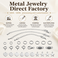 Chaîne d'extension personnalisée en acier inoxydable 304 titane avec fermoir mousqueton, ensemble de breloques goutte d'eau et connecteur de perle pour la fabrication de bijoux