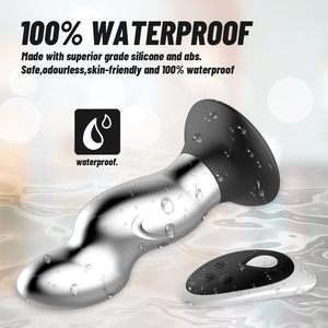 Boîte personnalisée gratuite-Vibrant sans fil Télécommande en acier inoxydable Butt Plug Sex Toys pour hommes <span class=keywords><strong>Gay</strong></span> Homme Vibrateur Femme Gode <span class=keywords><strong>Cul</strong></span> - Product Image 4