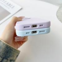 Étui de téléphone magnétique en silicone, charge sans fil, antichoc, étanche, support magnétique compatible avec 17/15/14/13 Pro