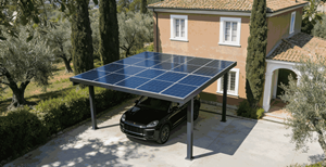 Système de montage au sol en alliage d'aluminium anodisé pour carport solaire photovoltaïque résidentiel - Product Image 3