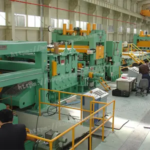 steel coil uncoiling leveling shearing stacking line/ hot roll steel cut to length line machine Steel Coil Slitting Line