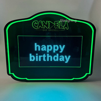 Control de aplicación de logotipo personalizado OEM Mensaje de desplazamiento pantalla VIP glorifier LED tablero de mensajes presentador de botella para salón de club nocturno