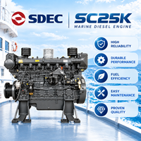 Groupe électrogène diesel auxiliaire marin SDEC SC25K570.10CF1 412 kW 1000 tr/min 25,2 L 6 cylindres pour équipement embarqué