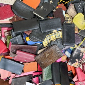 A11-2 gebrauchte Brieftasche Großhandel Männer und Frauen Brieftaschen Mini Geldbörse Second Hand Tasche Karten halter Leder Clutch in gutem Zustand - Product Image 4