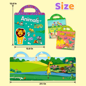 Livres d'autocollants réutilisables personnalisés pour enfants 3 ensembles de livres d'autocollants autocollants étanches pour adolescents filles garçons - Product Image 6
