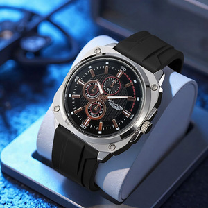 Reloj de Pulsera Personalizado para Hombre, Resistente al Agua, con Movimiento de Cuarzo, Caja de Aleación, Correa Acrílica, Esfera con Agujas, Estilo Casual y Moderno, BB05 - Product Image 3
