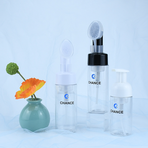 Botella de Plástico PET Vacía de 100ml, 120ml, 150ml, 200ml para Limpiador Facial, Champú, con Cepillo de Silicona y Bomba de Espuma, Marca CHANCE, Zhejiang - Product Image 3