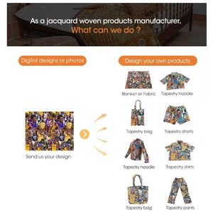 LOW quantité minimale de commande Sweat à capuche en tapisserie anime personnalisable Yarn Dyed Tapestry Design Poke Z Mon Hoodie pour hommes - Product Image 5